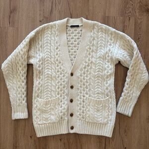 Brandy Melville Chunky Wool Cable Knit Cardigan